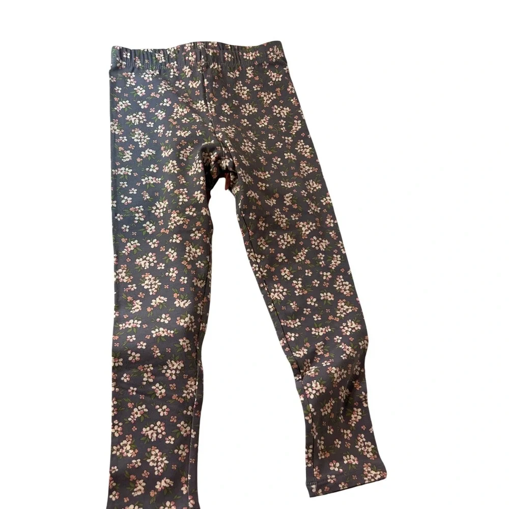 The Childrens Place 3 pack‎ Stretch Pants Girls 5/6 NIP Pink Gray Floral Black
